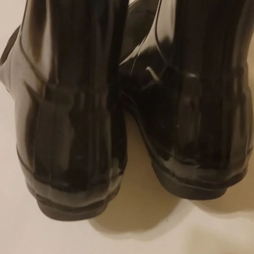 Hunter boots tall high gloss. Size 7
